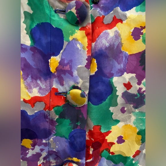 Pat Argenti Collection VTG Silk Dress Size 10 - Picture 13 of 13